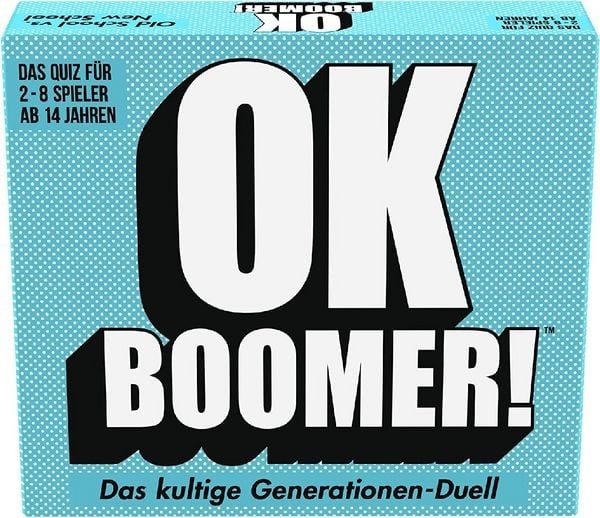 OK BOOMER - Kaartspel - Kennisquiz - Duitse uitvoering - Verpakkingsschade