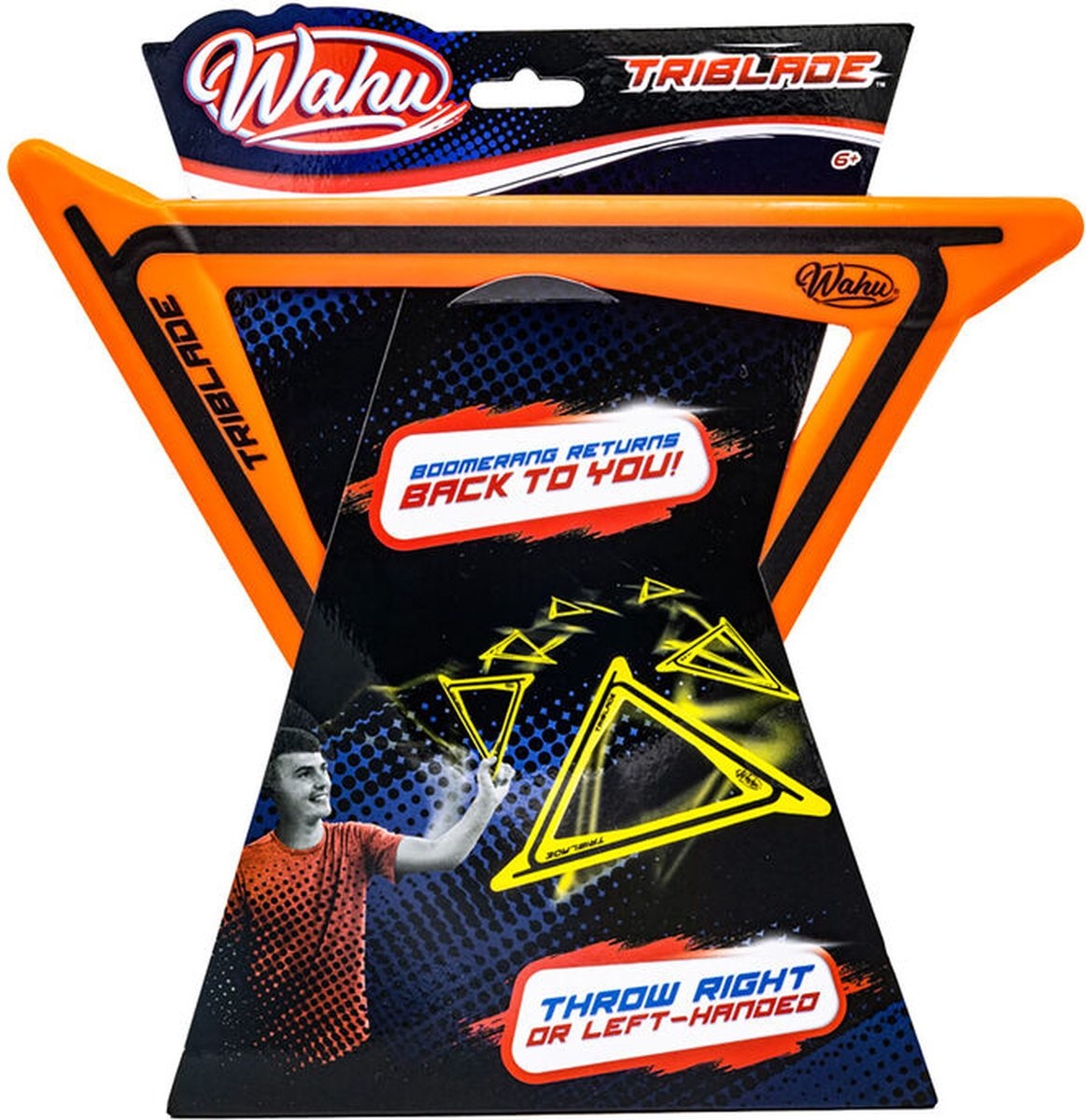 WAHU Sports Aeroflyt Triblade Fast Flying Boomerang Action - Rood