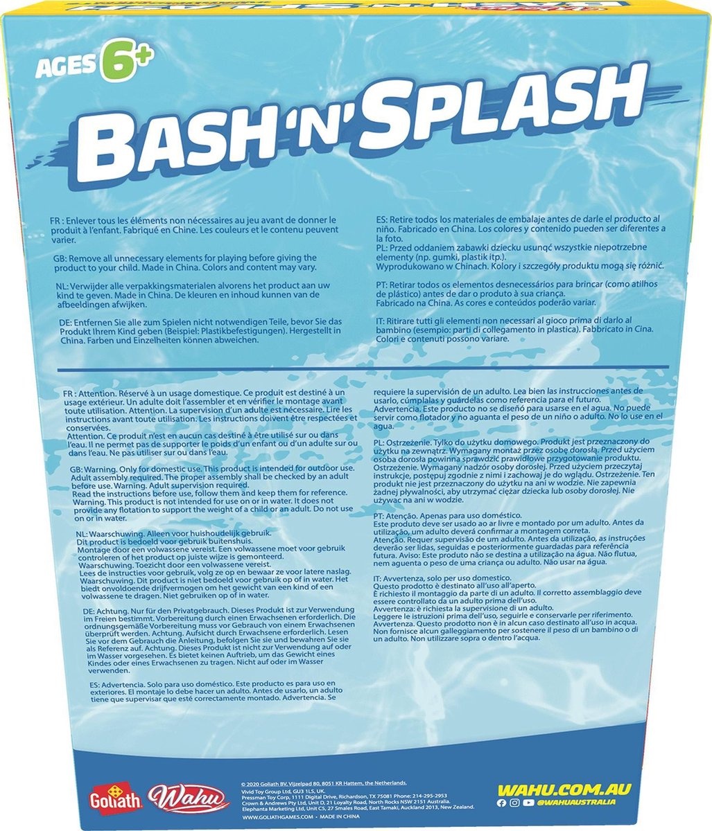 Wahu - Backyard Bash & Splash - Speelgoedwatersproeier - Verpakkingsschade
