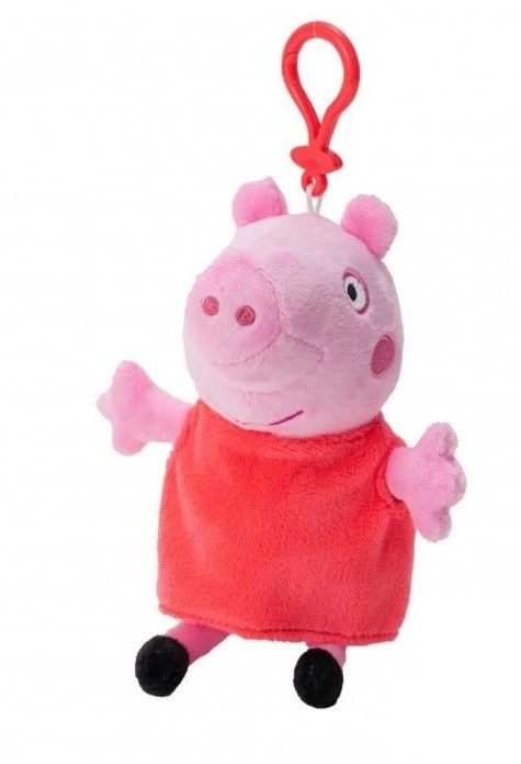 Peppa Pig Sleutelhanger Peppa 16cm rood