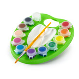 Washable Kids' Paint Palette - verfpalet met afwasbare verf en kwastje