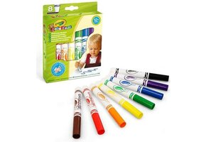Crayola Mini Kids - 8 Viltstiften met Bolle Punt - Veilig en Wasbaar
