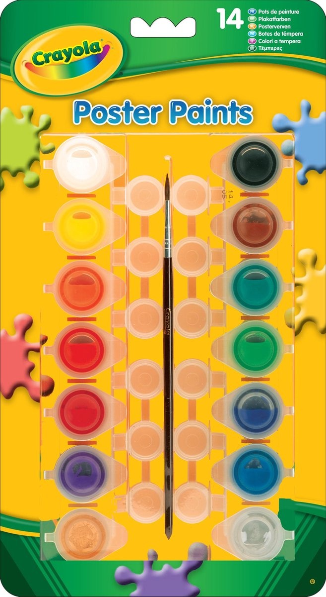 Crayola 14 Stks. Plakkaatverf