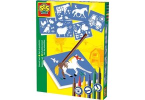 SES tekensjablonen boerderij met 6 stiften