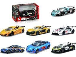 BBURAGO Auto Racing Street Fire 1:43 Voorgemonteerd Sportwagen - 1 stuk assorti uitgeleverd