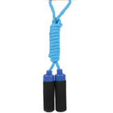 Springtouw speelgoed met Foam handvat - Blauw/Zilver touw  met elastiek- buitenspeelgoed