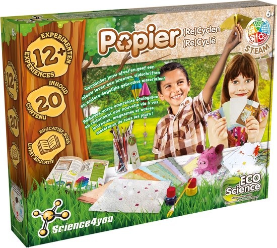 Science4you - ECO Science Papier Recyclen - Experimenteerset - STEM