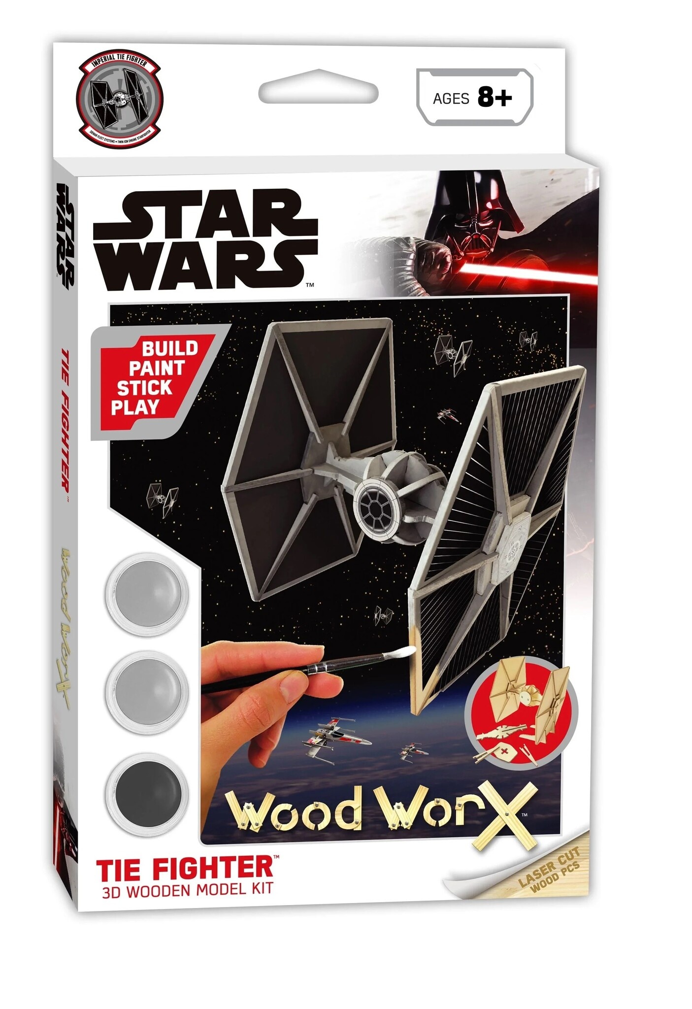 Wood WorX Star Wars Tie Fighter 3D Wooden Model