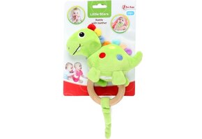 TOIT458381 - Rammelaar/bijtring van hout dino Little stars Toi-