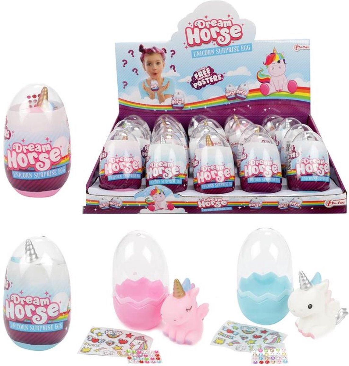 TOIT458391 - Verrassingsei eenhoorn Dream Horse Toi-Toys (12845