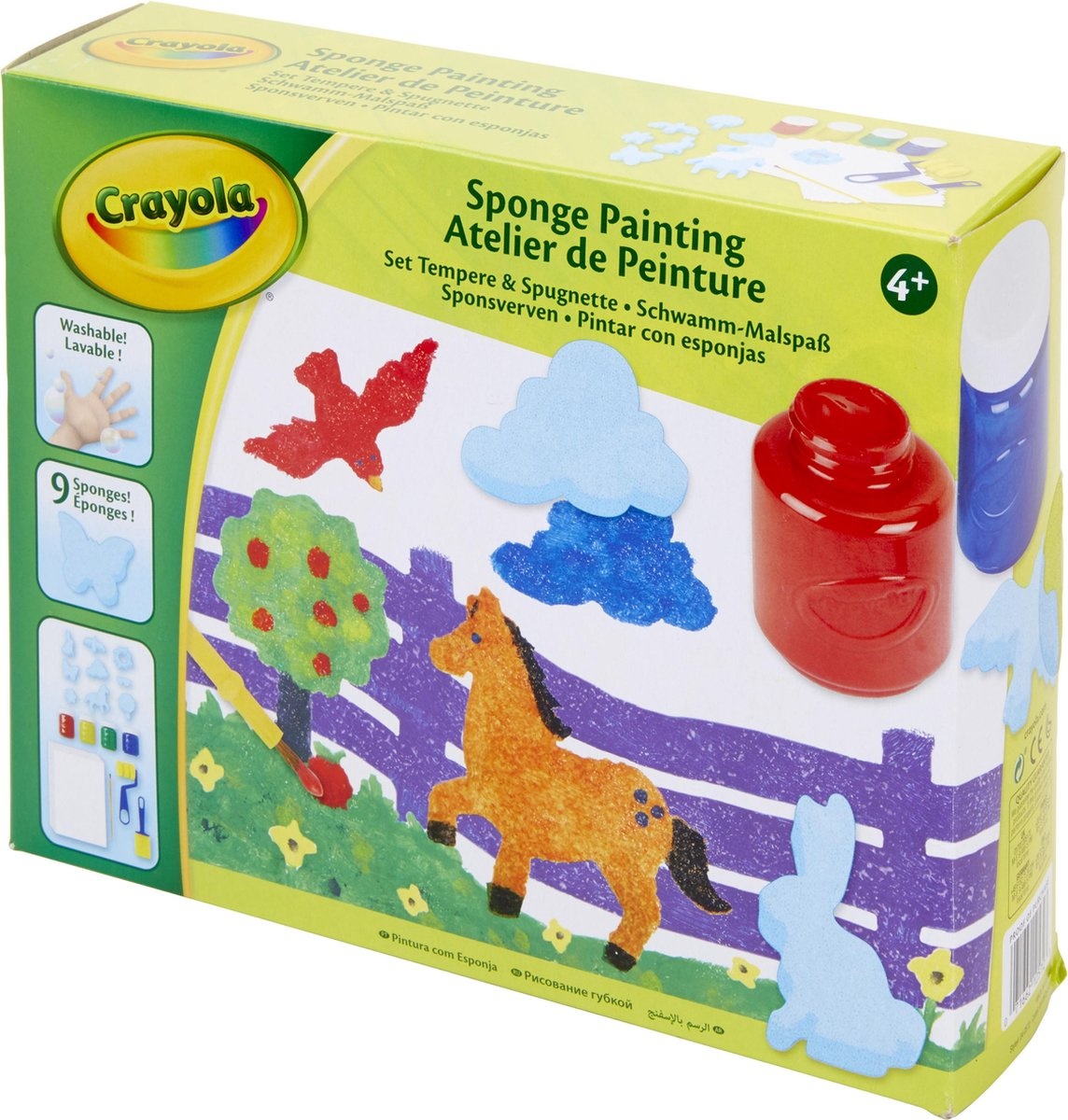 Crayola - Knutselset Schilderen met Spons, Creatieve Activiteit en Cadeau-idee, Veelkleurig
