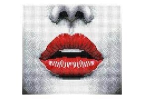 Diamond Dotz Simply Dotz - Temptation - Diamond Art Kit +/- 25x23cm Red Lips Marilyn Style