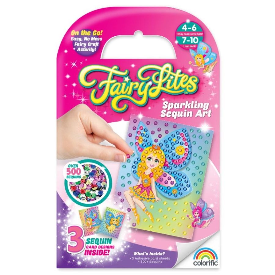 Fairy Lites on the go - Sparkling Sequin Art