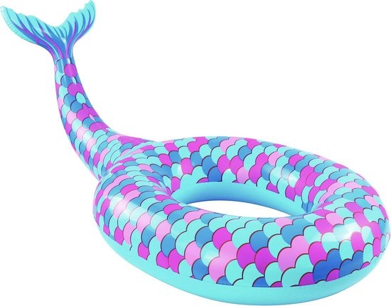 Enjoy Summer Opblaasbare Zeemeerminstaart 85 Cm Blauw