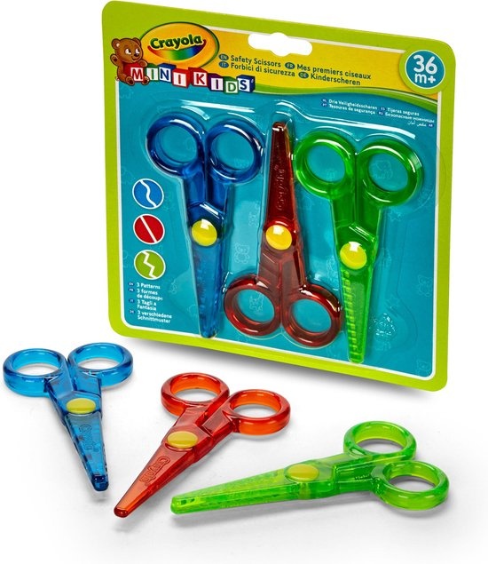 Crayola - Mini Kids - Hobbyschaar - Veilige Kinderschaar -3 Stuks