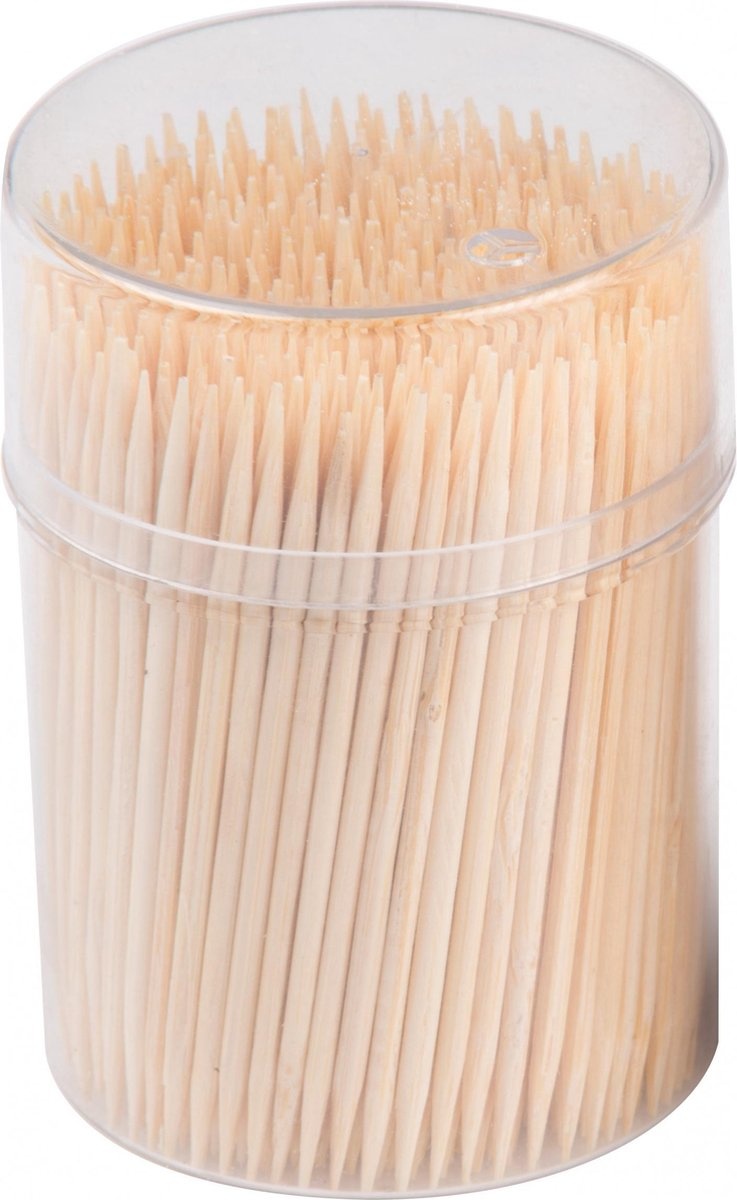 Cocktailprikkers 6 cm Hout Bruin 1000 Stuks