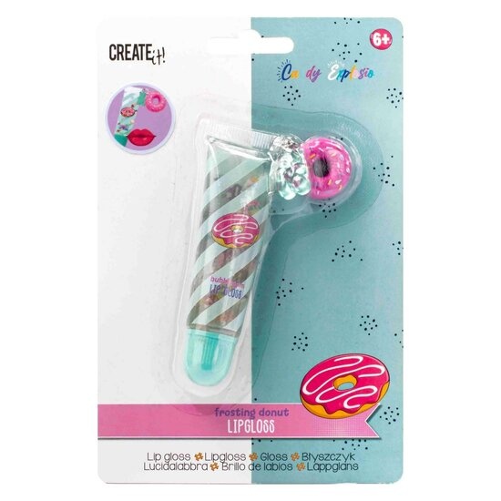 Candy Explosion Lipgloss Tube blauw Frosting donut
