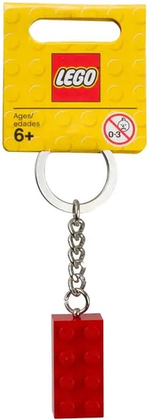 LEGO 6143967 Sleutelhanger - Rood Steentje - LEGO Blokje