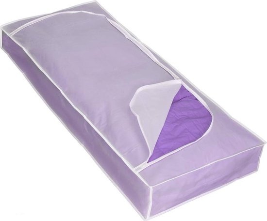 Opberghoes 90 liter wit transparant