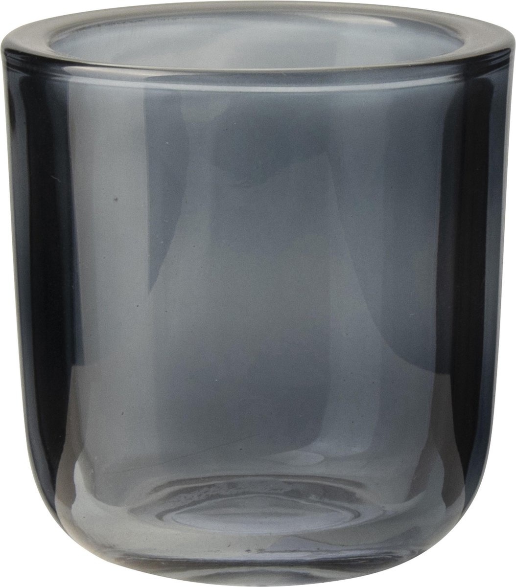 Gusta Glazen Theelichth. 7,5x8cm Blauw