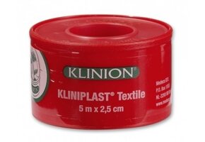 Klinion Kliniplast Textile 5m x 2,5cm 1 Stuk THT 2024-11