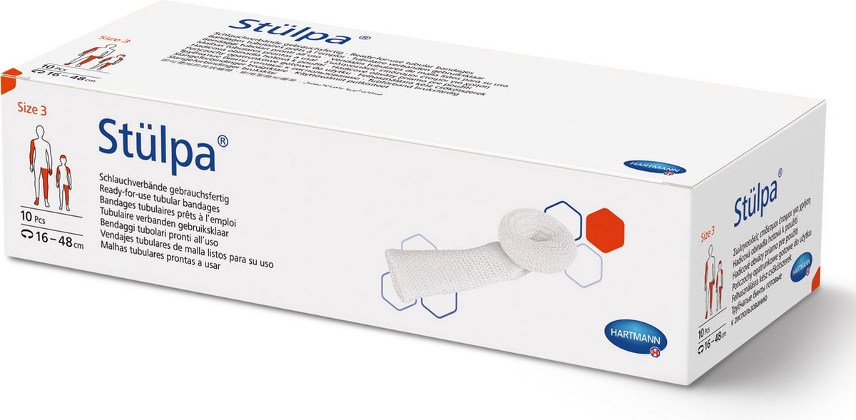 Stulpa Tubulaire verbanden gebruiksklaar 10 stuks 20-60cm size 4  427254 THT 2025-08-01