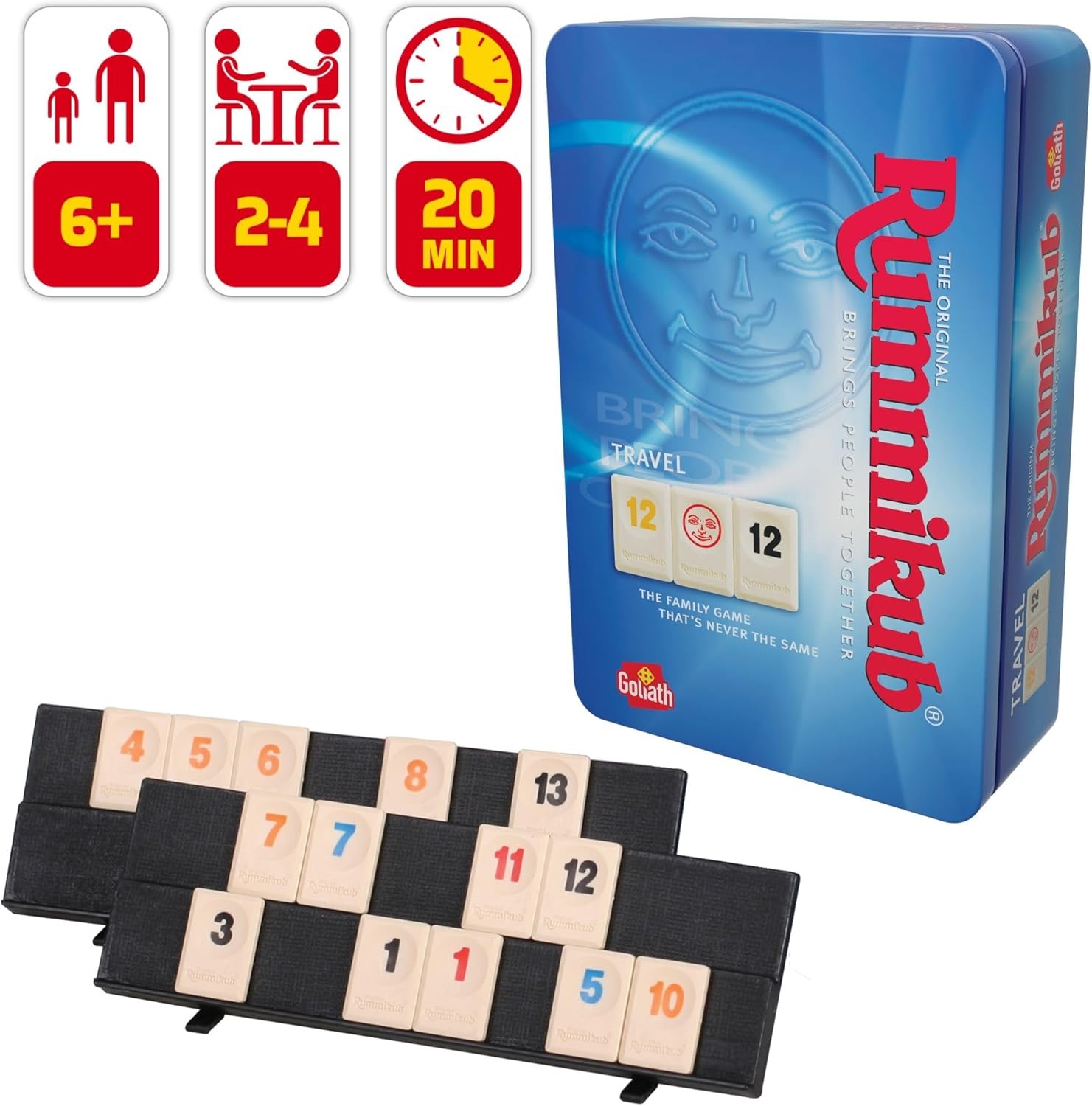 Goliath Rummikub Original Travel - Bordspel reiseditie in blik- Verpakkingsschade
