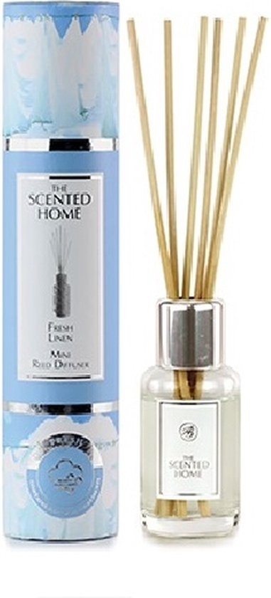 Fresh Linen Cadeauset Geurstokjes met verstuiver , roomspray en geurkaars