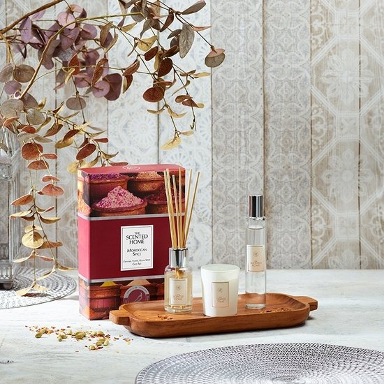 Ashleigh & Burwood Morrocan Spice Geurstokjes met verstuiver , roomspray en geurkaars