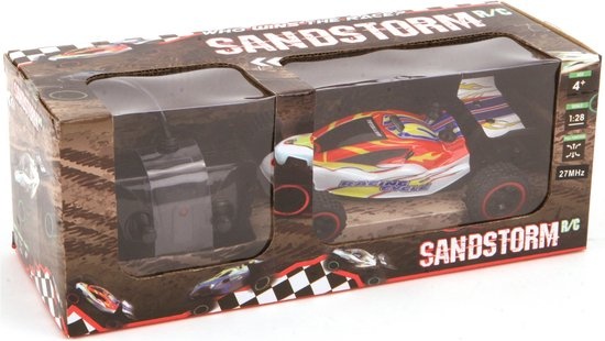 Sandstorm 2-Kanaals 4-Wheel Drive RC Buggy 1:18 - 1 set assorti uitgeleverd