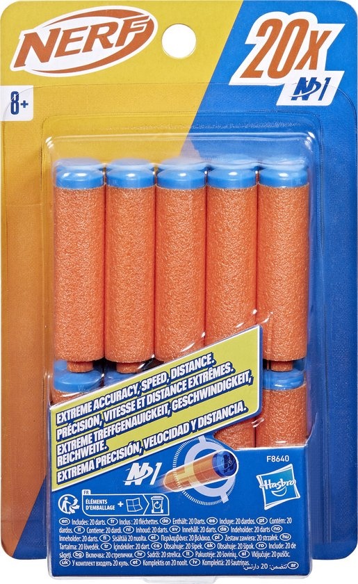 NERF N Series N1 Refill pack - met 20 Officiële Nerf N1 Darts - Nerf N1 Pijltjes