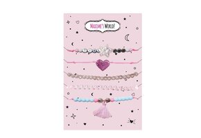 Maxime's World Armbandjes Set 5 Stuks Ster of Hart
