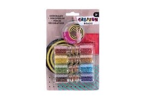 Creafun kralen in potjes 8 stuks met draad