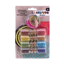 Creafun kralen in potjes 8 stuks met draad