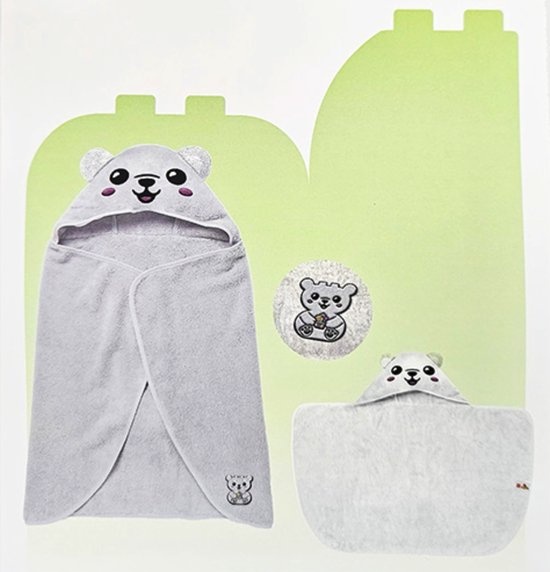 Duplo - Handdoek - Met - Capuchon - Unisex - Wit - Vanaf 1.5 jaar