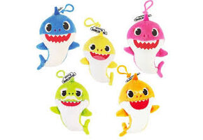 Babyshark Pluche Sleutelhanger Assorti 1 exemplaar uitgeleverd