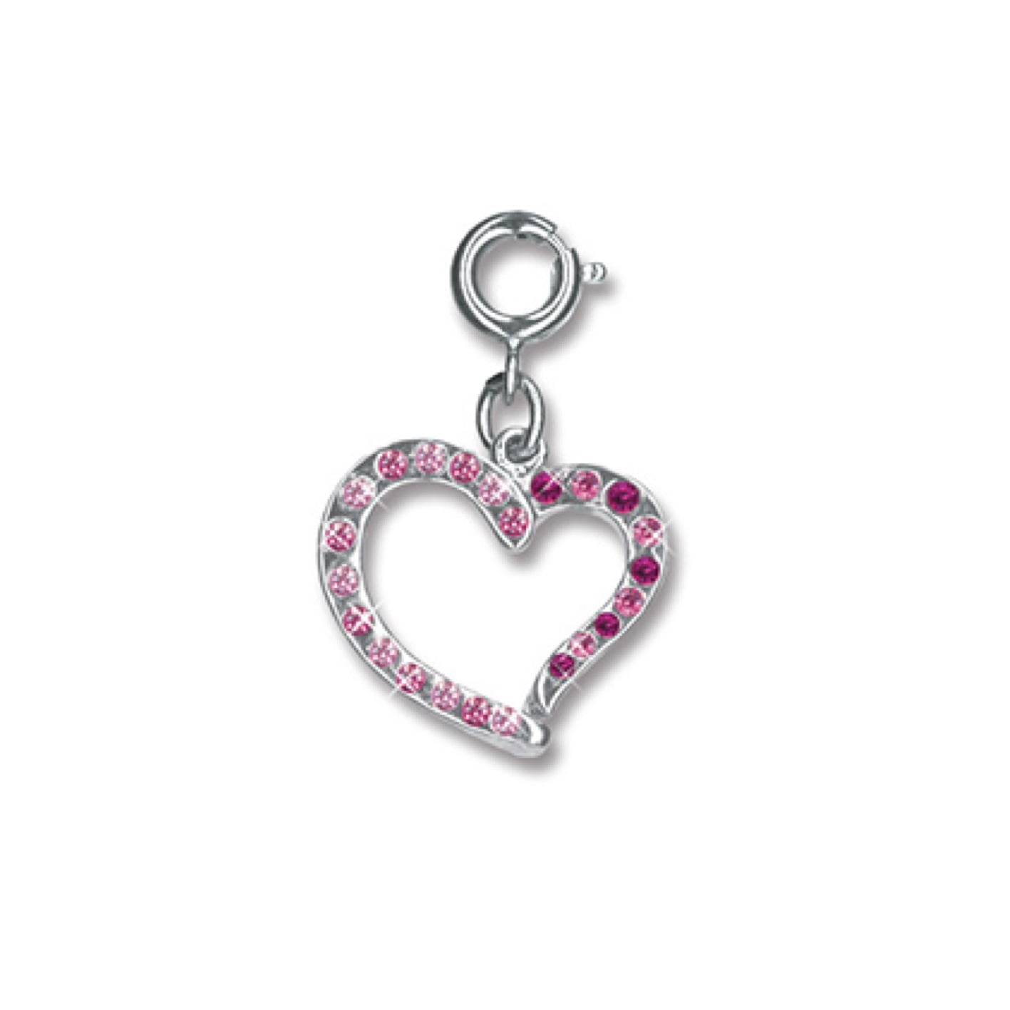 Charm it! Hartje roze bedel hanger