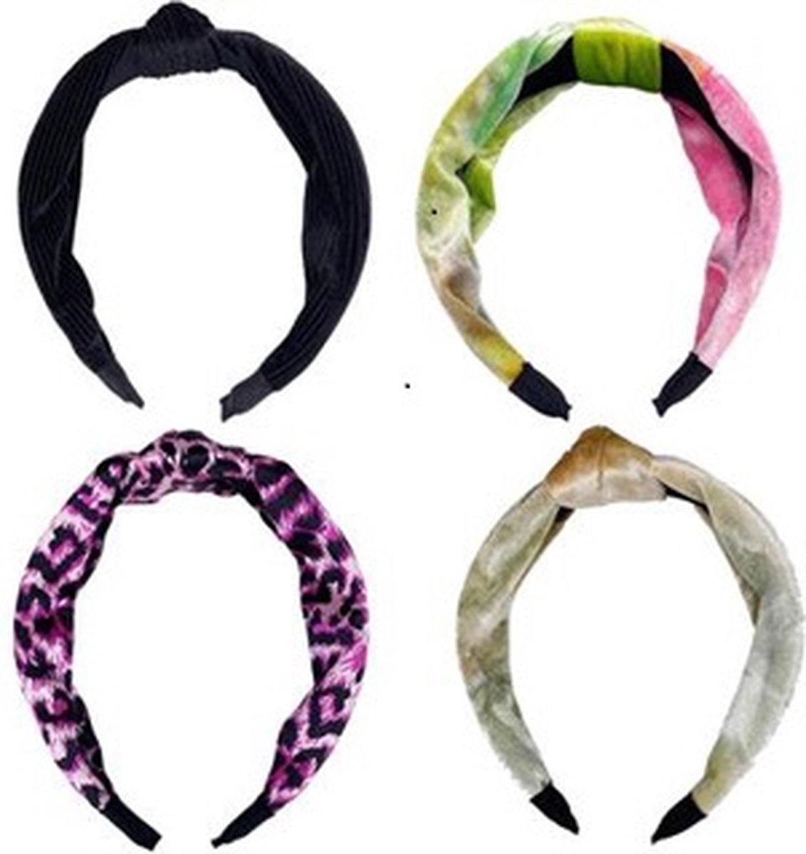 Haarband met knoop - 1 exemplaar assorti uitgeleverd