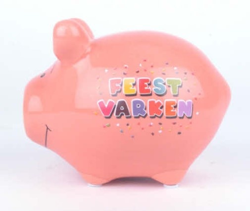 Spaarvarken Feestvarken - Roze