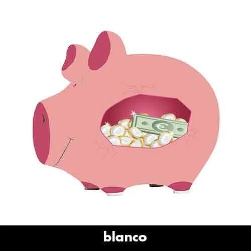 Spaarvarken Blanco - Roze