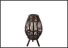 Windlicht buikig Jenna S bruin