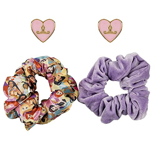 Disney Princess 2 Piece Scrunchie & Earring Set
