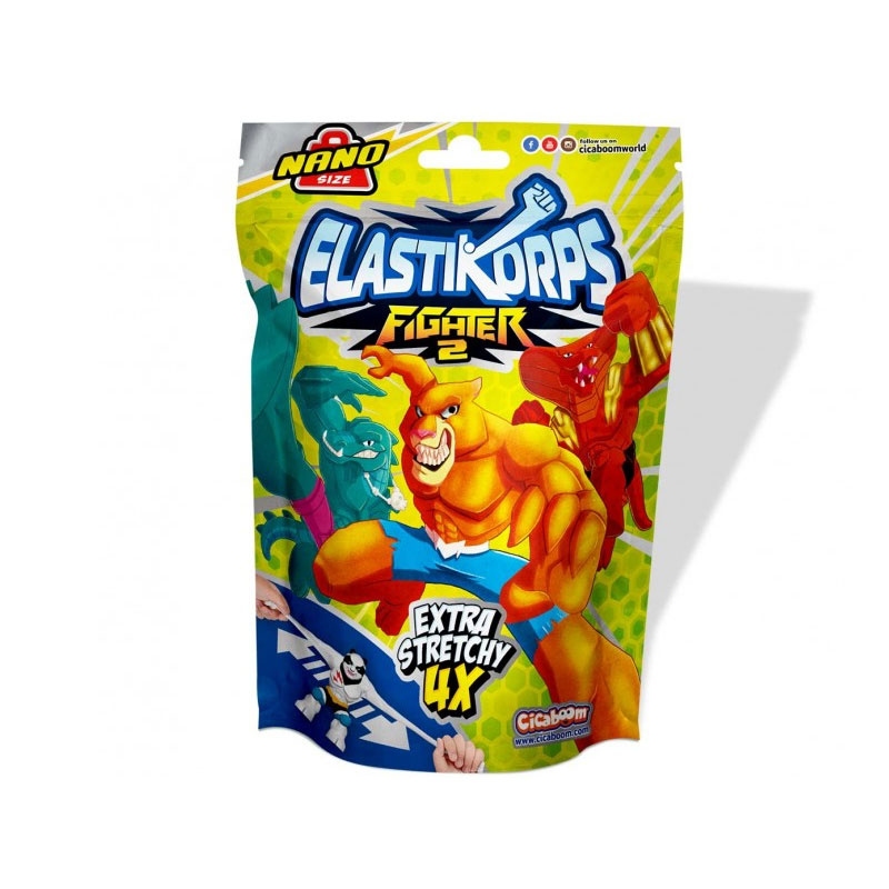 Elastikorps Nano Fighter 2 +/- 7cm - 1 stuk assorti uitgeleverd