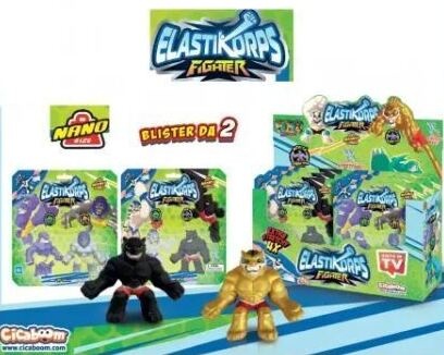 Elastikorps Fighter Nano size blister met 2 stuks - 1 blister assorti uitgeleverd