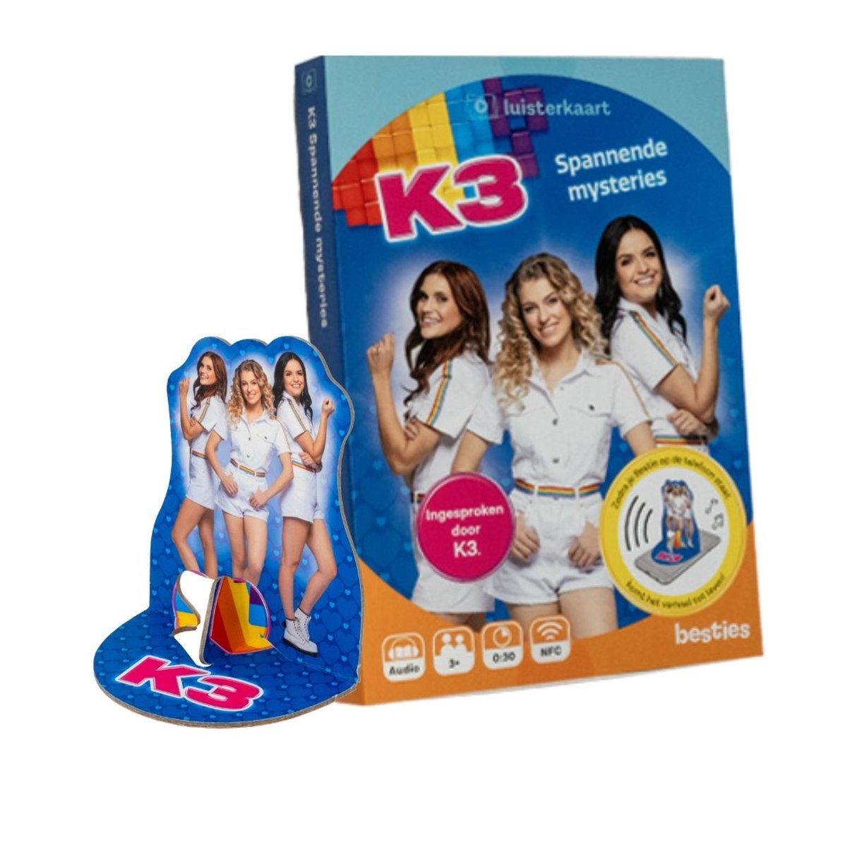 Besties luisterkaart K3 Spannende mysteries Luisterverhaal