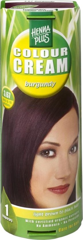 Hennaplus Kleurcrème 3.67 Burgundy - Haarverf