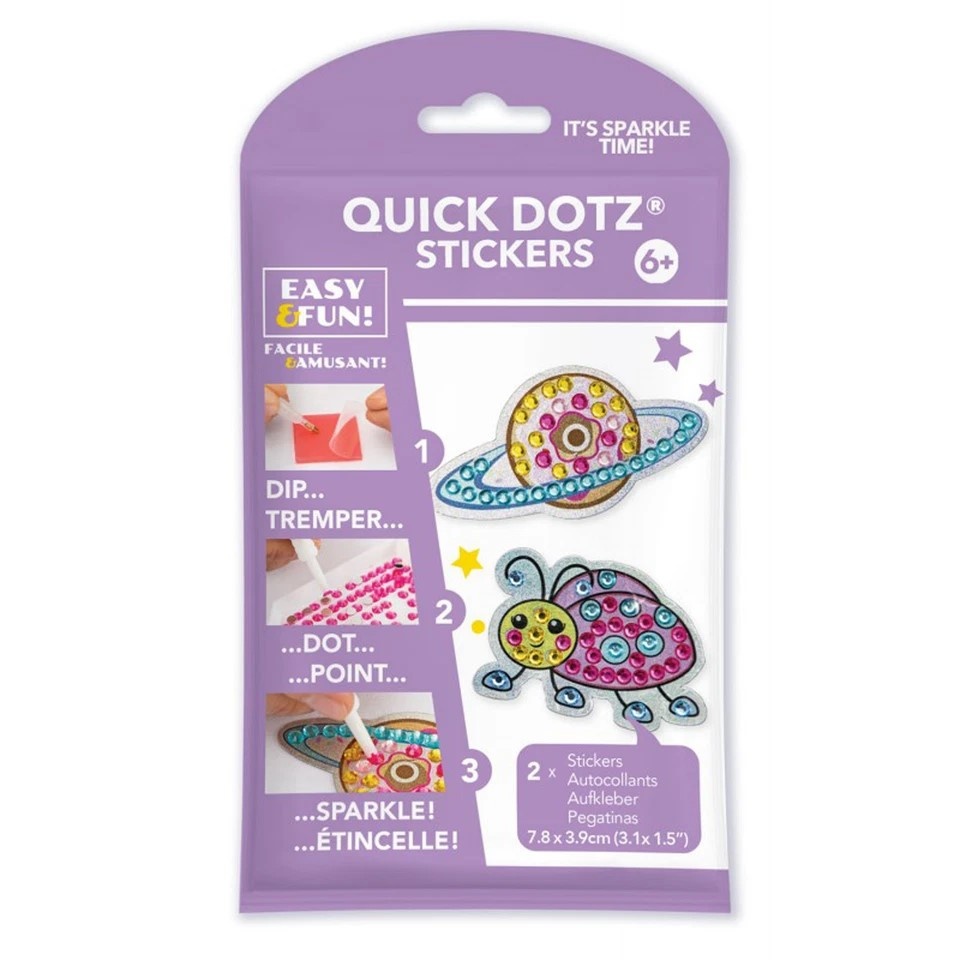Diamond Dotz BIG DOTZ® Planet Donut & Ladybeetle Diamond Art Stickers Kit