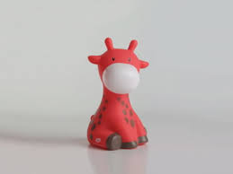 Raf de Giraf mini Spaarpot rood 11,5cm