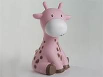 Raf de Giraf mini Spaarpot roze 11,5cm