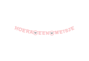 Geboorte Letterslinger Hoera Een Meisje 1,85m